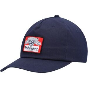 Budweiser Beer Insignia Billabong Navy Blue Snapback Adjustable Cap Hat OSFM